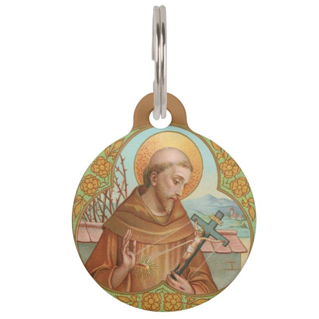 Médaillon Pour Animaux Saint François d'Assise (BK 002) (Devant)