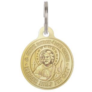Médaillon Pour Animaux Saint Jude, S'il vous plaît aider Mon chat, médail