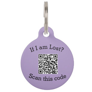 Médaillon Pour Animaux Scannez le code QR perdu trouvé code animal famili