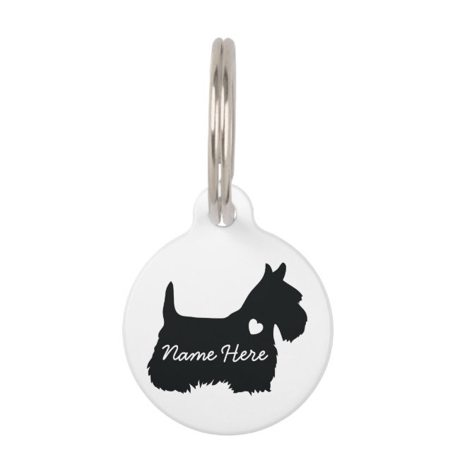 Médaillon Pour Animaux Scottish Terrier (Devant)