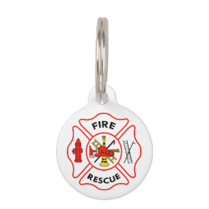 Médaillon Pour Animaux Secourt incendie