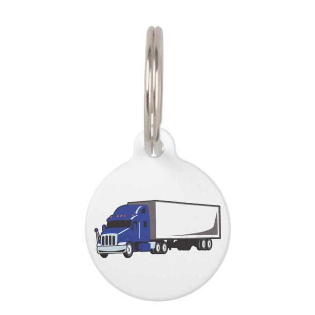 Médaillon Pour Animaux Semi-camion (Devant)
