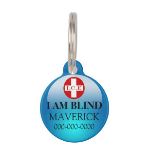 Médaillon Pour Animaux Sensibilité aux animaux aveugles DO-IT-YOURSELF bl