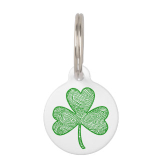 Médaillon Pour Animaux Shamrock
