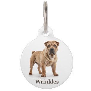 Médaillon Pour Animaux Shar-Pei Personnalisé