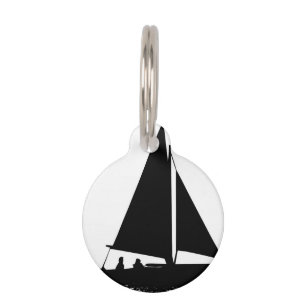 Médaillon Pour Animaux Silhouette de voilier