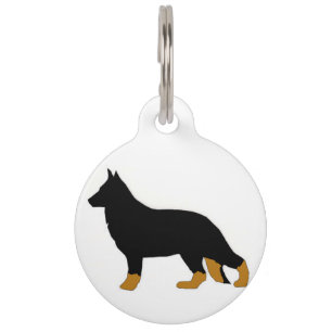 Médaillon Pour Animaux Silo berger allemand bi color