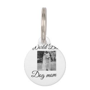 Médaillon Pour Animaux Simple animal coloré ajouter nom photo chien maman