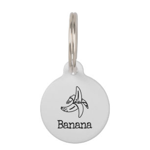 Médaillon Pour Animaux Singe Banane Ouvert