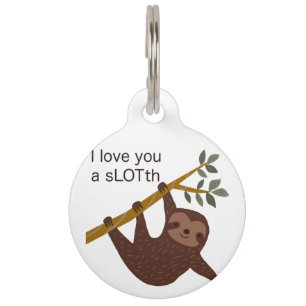 Médaillon Pour Animaux Sloth