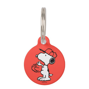 Médaillon Pour Animaux Snoopy Varsity Motif sportif