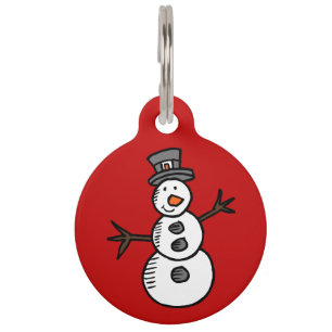 Médaillon Pour Animaux Snowman