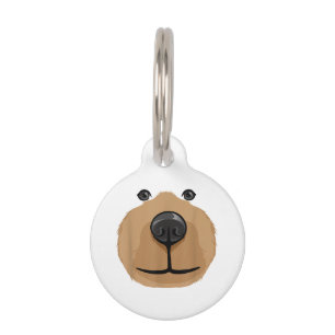Médaillon Pour Animaux Soirée costumée en tête de visage de l'ours de des