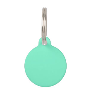Médaillon Pour Animaux Solid aquamarine aqua mint