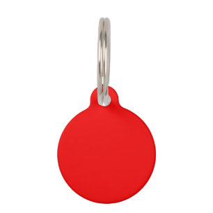 Médaillon Pour Animaux Solid neon red