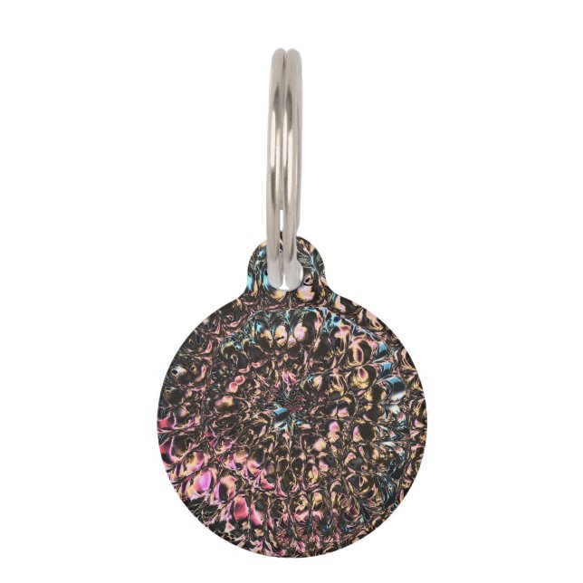 Médaillon Pour Animaux Spirale de pierres précieuses (Dos)