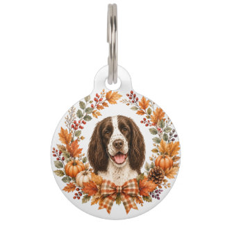 Médaillon Pour Animaux Springer Spaniel Automne
