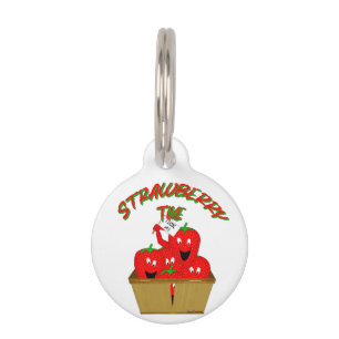 Médaillon Pour Animaux Strawberry Time !
