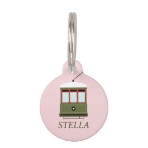 MÉDAILLON POUR ANIMAUX STREETCAR (ROSE)