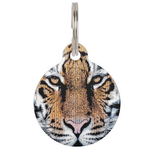 Médaillon Pour Animaux Style de graphique de portrait de tigre