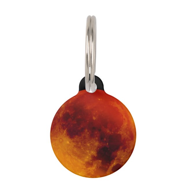 Médaillon Pour Animaux Super Blue Blood Moon (Devant)
