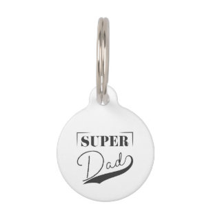 Médaillon Pour Animaux Super papa