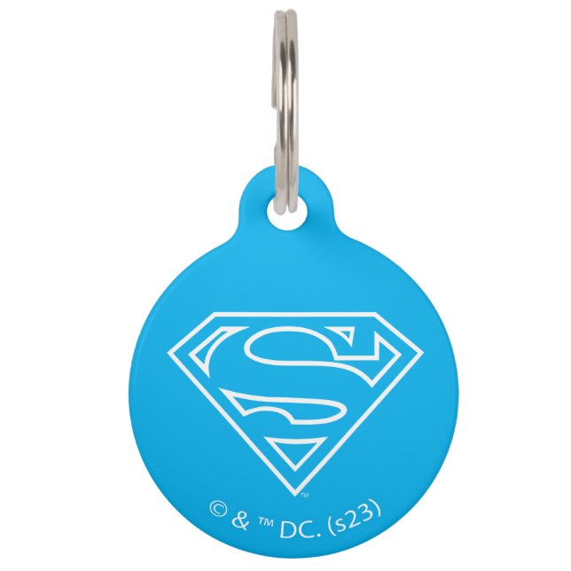 Médaillon Pour Animaux Supergirl Outline S-Shield (Devant)