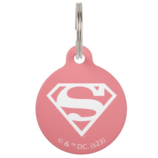 Médaillon Pour Animaux Supergirl Solid S-Shield (Devant)