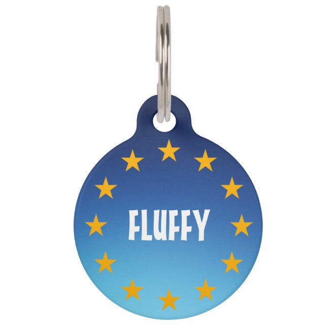 Médaillon Pour Animaux Superhéros de bande dessinée personnalisable (Devant)