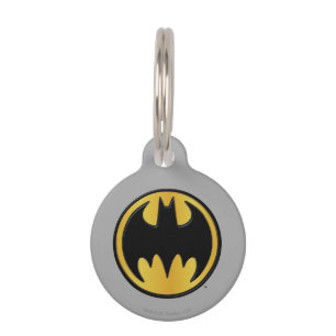 Médaillon Pour Animaux Symbole Batman Logo rond classique