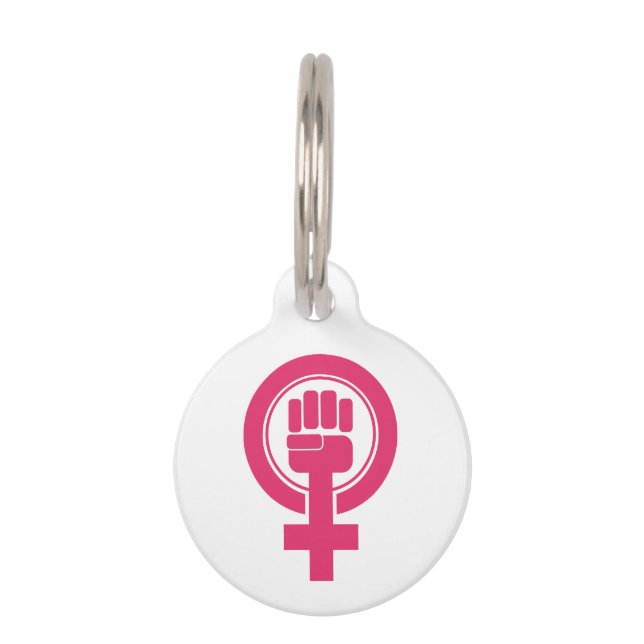 Médaillon Pour Animaux Symbole de résistance des femmes (Devant)