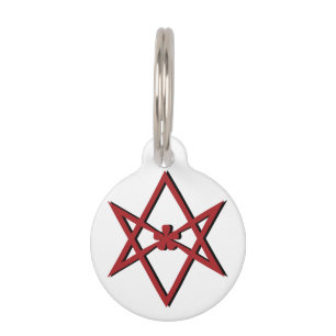 Médaillon Pour Animaux Symbole de Thelema