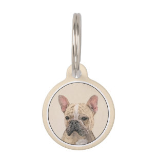 Médaillon Pour Animaux Tableau Français Bulldog (Sable) - Joli Original D