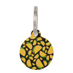 Médaillon Pour Animaux Tacos noirs