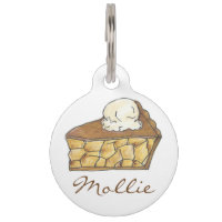 Tag Apple Pie a la Mode Slice Dessert Pet Dog
