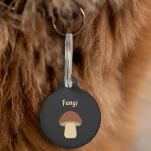 Médaillon Pour Animaux Tag de animal de compagnie de champignons