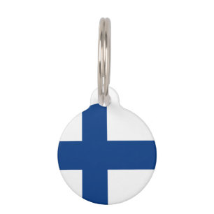 Médaillon Pour Animaux Tag de animal de compagnie rond de la Finlande