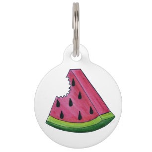 Médaillon Pour Animaux Tag de chien animal de compagnie de melon de melon