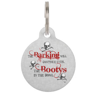 Médaillon Pour Animaux Tag de chien de chien de pirate drôle