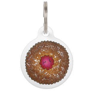 Médaillon Pour Animaux Tag de chien fourré de framboise Torte Cookie