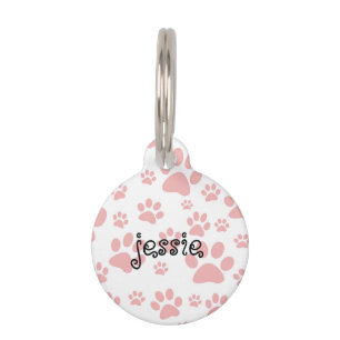 Médaillon Pour Animaux Tag de chien personnalisé avec design Empreinte de