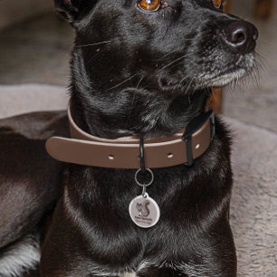Médaillon Pour Animaux Tag de chien personnalisé chasse les écureuils