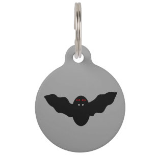 Médaillon Pour Animaux Tag déplaisant Halloween Vampire chauve chat perso
