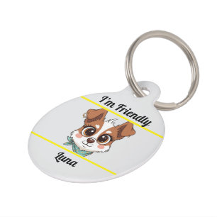 Médaillon Pour Animaux Tag d'identification de chien personnalisé - Balis