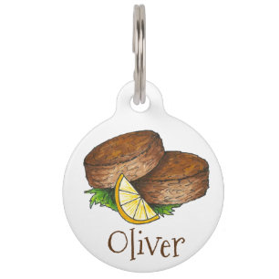 Médaillon Pour Animaux Tag du crabe du Maryland Crabcakes Crab Foog