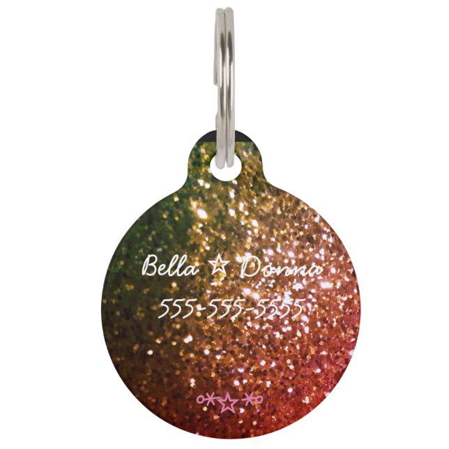 Médaillon Pour Animaux Tagger rouge (Dos)