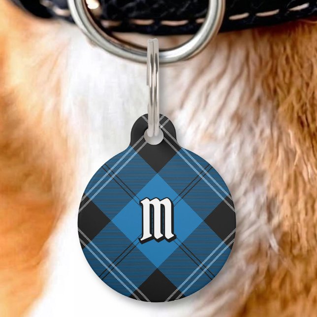 Médaillon Pour Animaux Tartan de chasse bleu du clan Ramsay (Créateur téléchargé)