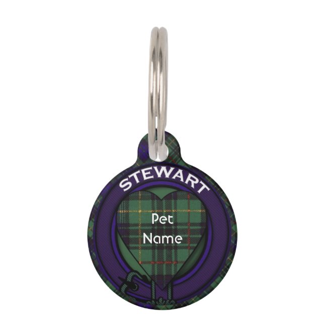 Médaillon Pour Animaux Tartan d'écossais de plaid de chasse de clan de (Devant)