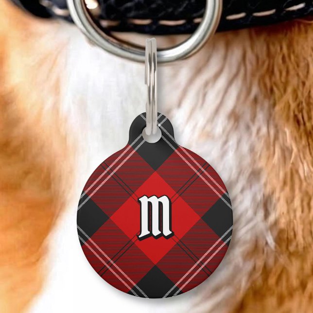Médaillon Pour Animaux Tartan rouge Clan Ramsay (Créateur téléchargé)