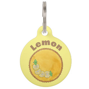 Médaillon Pour Animaux Tarte au citron Tarte au Citron Curd Pâtisserie No
